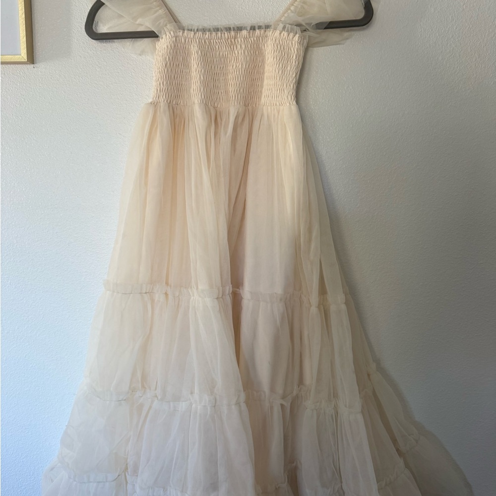 Elegant Cream Kids Dress